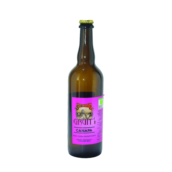 Birra Artigianale Gruit alla Canapa Sativa 75 cl. biologica